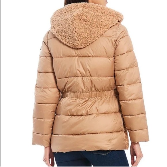 Sam Edelman Mix Media Faux Sherpa Reversible Jacket - Picture 5 of 6